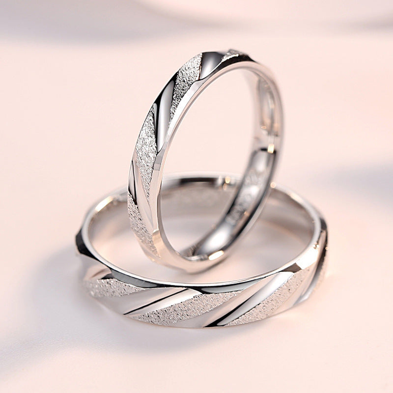 Damen Eheringe mit modernem Karree-Design und glänzenden Oberflächen Shop Nory