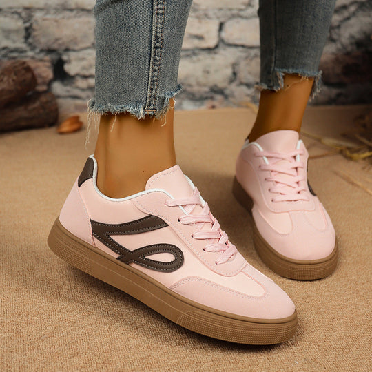 Damen Sneakers mit sportlichem Design und gepolsterter Sohle