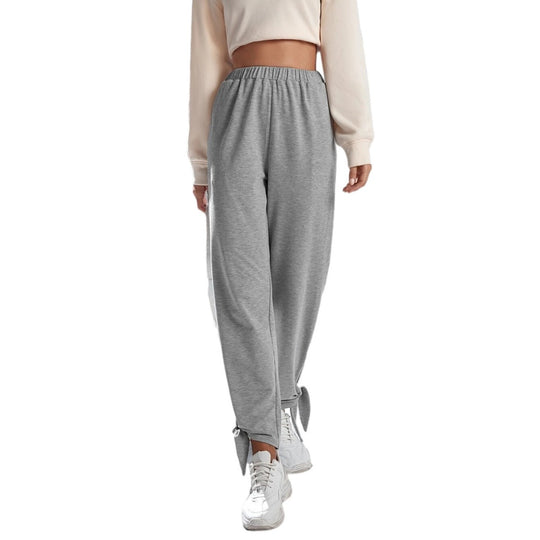 Damen lässige Jogginghose mit hohem Elastikbund seitlichen Eingrifftaschen und knöchelband Shop Nory