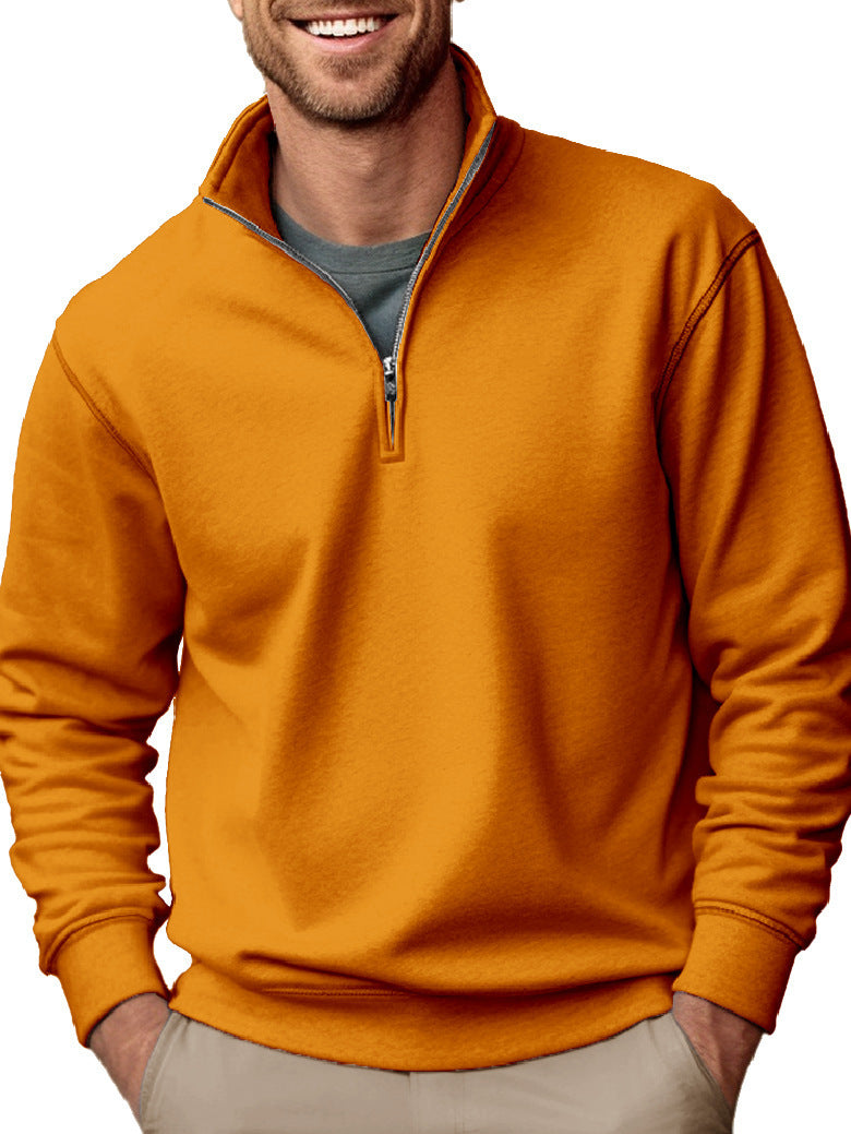 Herren nan Halbzip-Sweatshirt mit Stehkragen und weichem Fleece-Innenfutter Shop Nory
