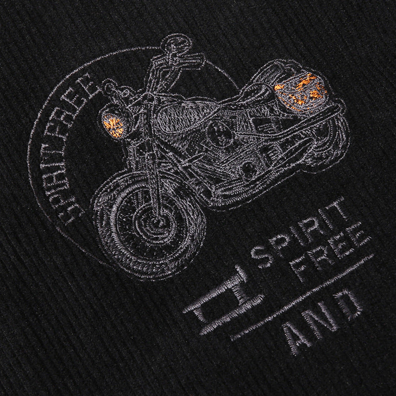Herren Modische Bomberjacke mit stylischem Motorrad-Design Shop Nory