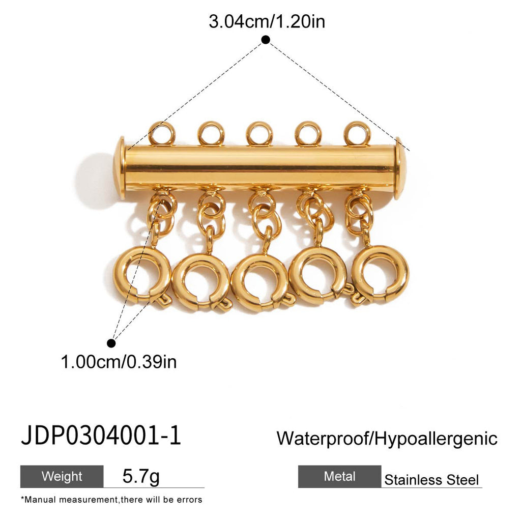 Damen Anhänger mit dreifachem Karabinerverschluss aus hochwertigem Edelstahl Shop Nory