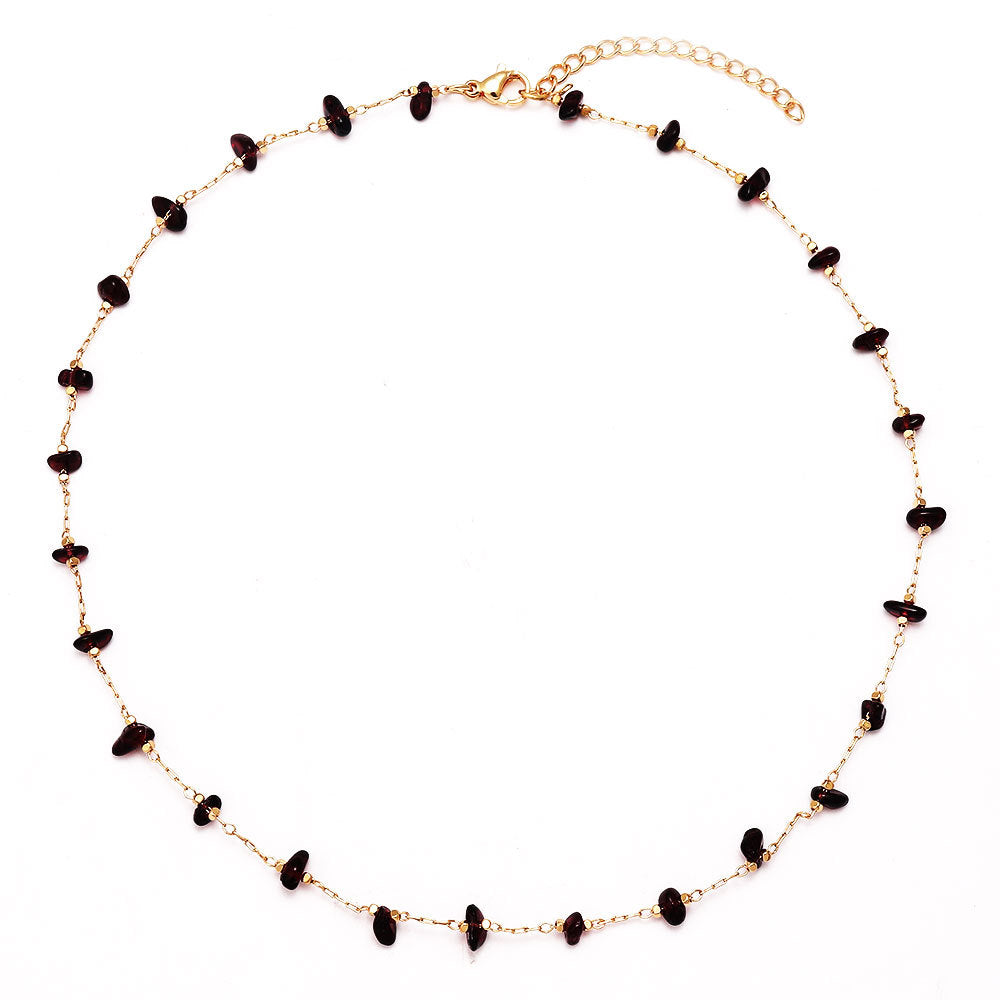 Damen Armband mit natürlichen Edelsteinen und goldfarbenen Akzenten Shop Nory