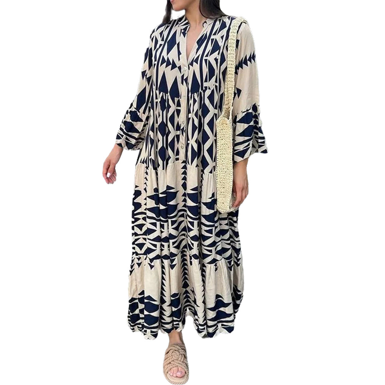 Bedrucktes Hemdkleid