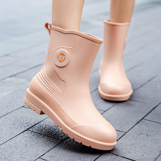 Herren Robuste kurze Regen-AnklShop Noryoots aus Vollgummi mit verstärkter Zehenkappe Shop Nory