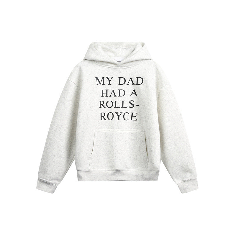 Damen Kapuzenpullover mit Statement-Print und Oversize-Schnitt Shop Nory