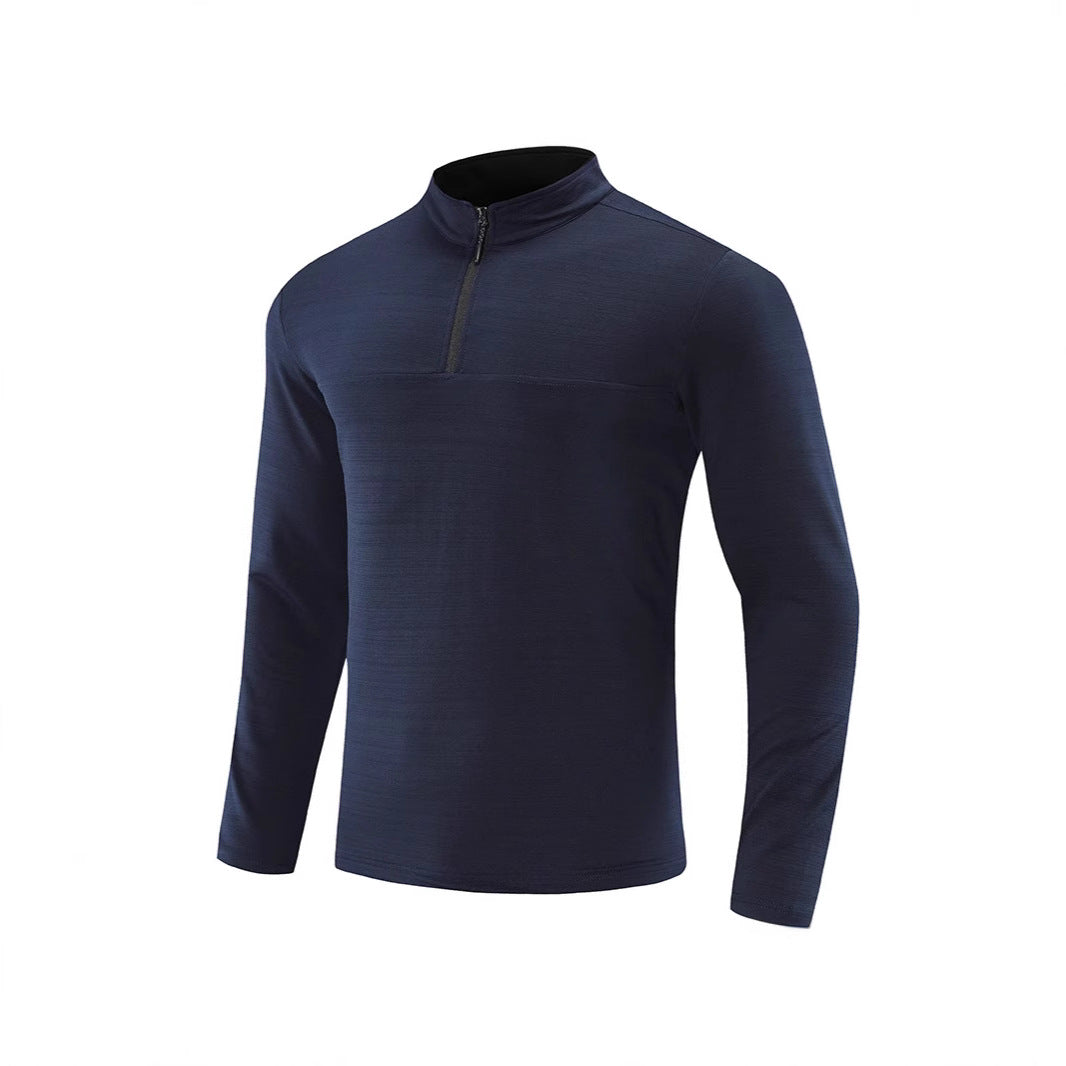 Herren Funktions-Halbzip-Langarmshirt mit Stehkragen und atmungsaktivem Stretchmaterial Shop Nory