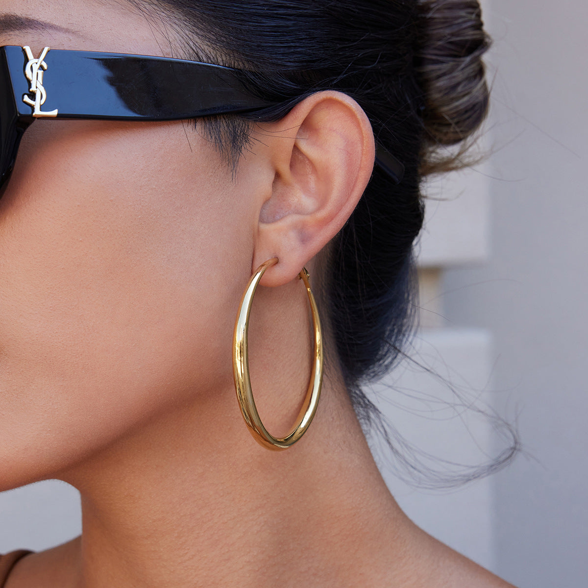 Damen Creolen mit hypoallergenem und wasserfestem Design aus hochwertigem Edelstahl Shop Nory