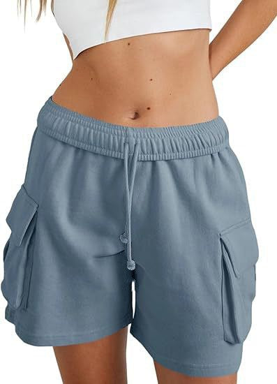 Damen lässige Freizeithose mit komfortablem Gummibund und praktischen Seitentaschen