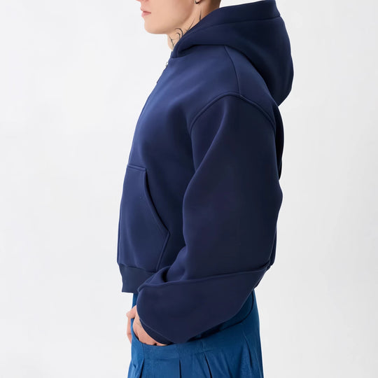 Damen Modischer Zip-Hoodie mit Oversized Schnitt
