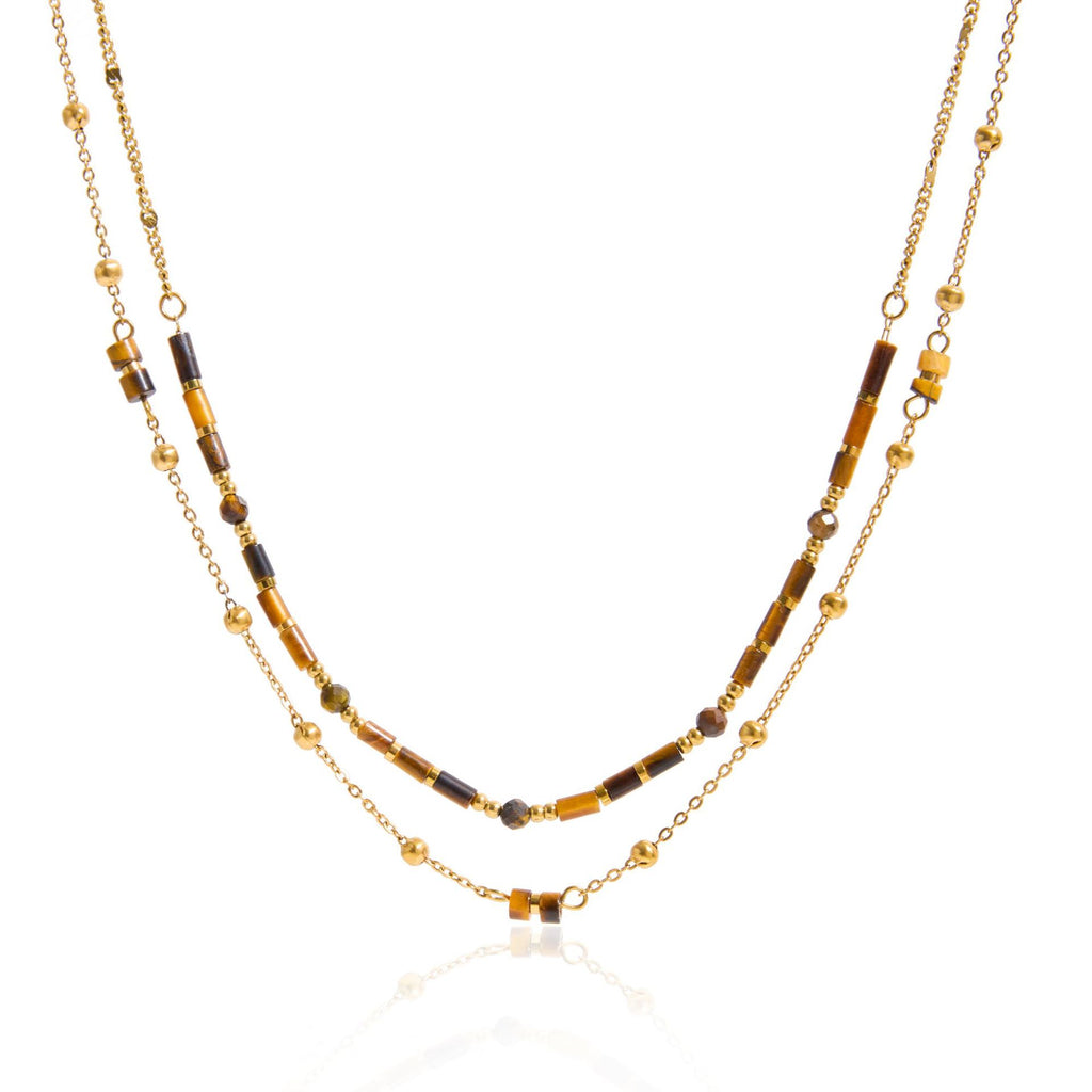 Damen Halskette mit verstellbarem Design und eleganten Perlenakzenten Shop Nory
