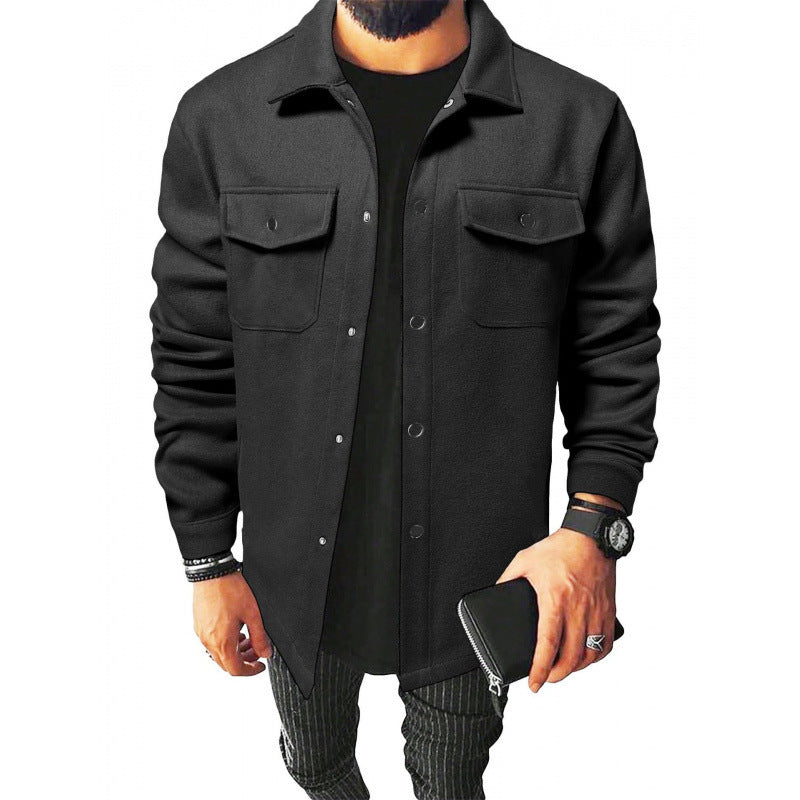 Herren stylische und warme Flanelljacke
