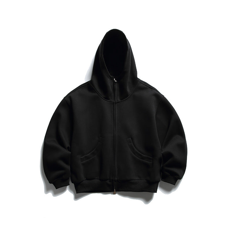 Unisex Oversize Zip-Hoodie mit hohem Kragen und Kängurutaschen Shop Nory