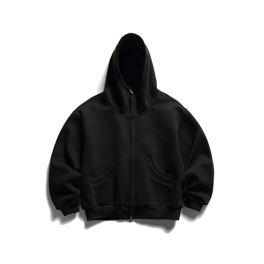 Unisex Oversize Zip-Hoodie mit hohem Kragen und Kängurutaschen Shop Nory