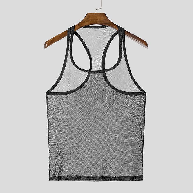 Herren Atmungsaktives Sport-Tanktop mit Racerback-Design
