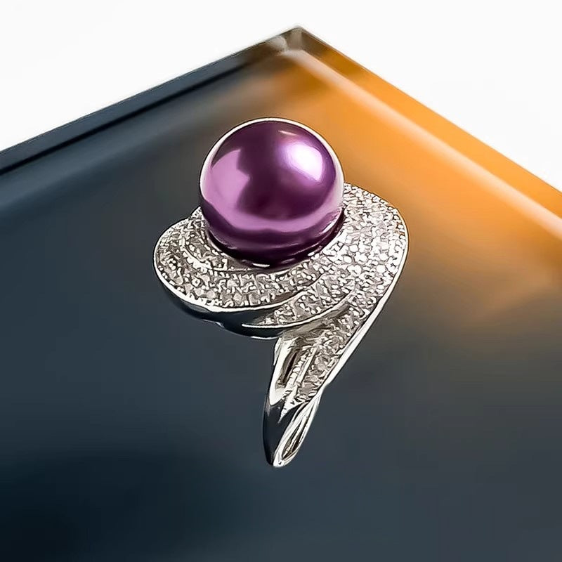 Damenring mit kunstvollem Perlendesign und funkelndem Zirkonia Shop Nory