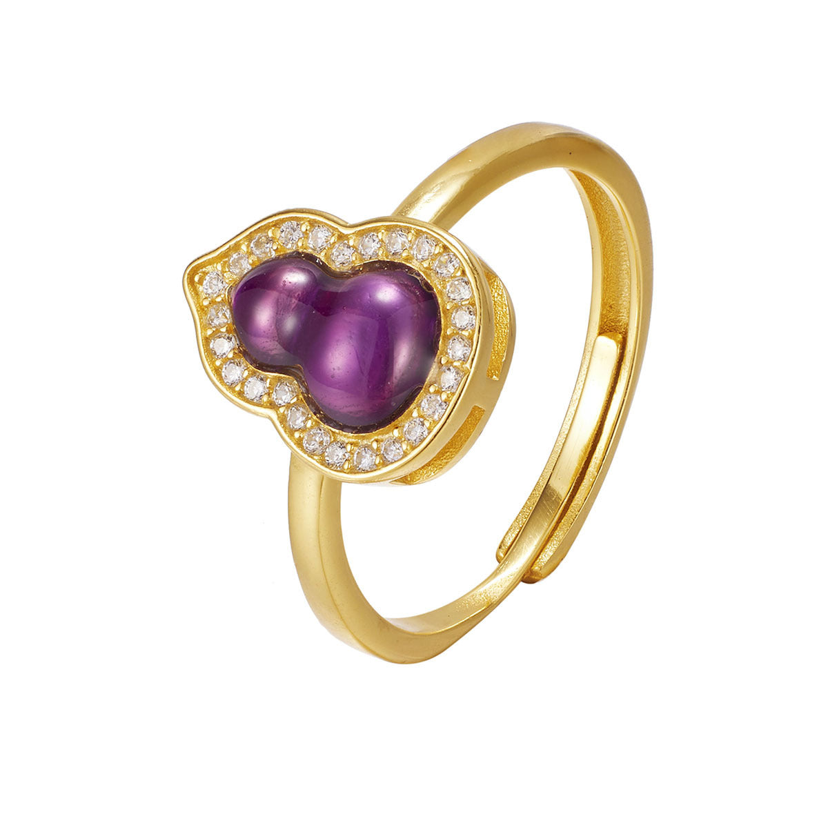 Damen Ring mit kunstvollem Herzdesign und funkelndem Zirkonia Shop Nory
