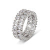 Damen Ring mit funkelnden Smaragd-Kristallen und elegantem Design Shop Nory