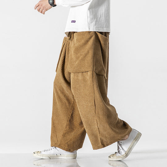 Herren Weite Cord-Culotte mit großen aufgesetzten Klappentaschen Shop Nory