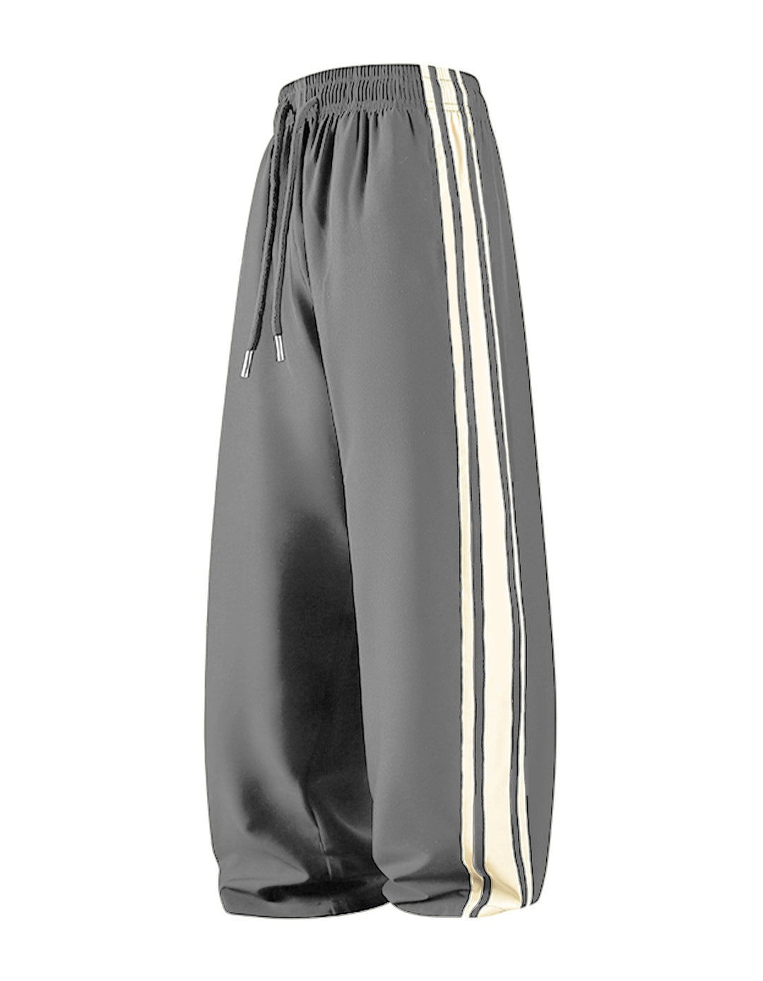 Damen Weite Trackpants mit Tunnelzugbund und seitlichen Kontraststreifen Shop Nory