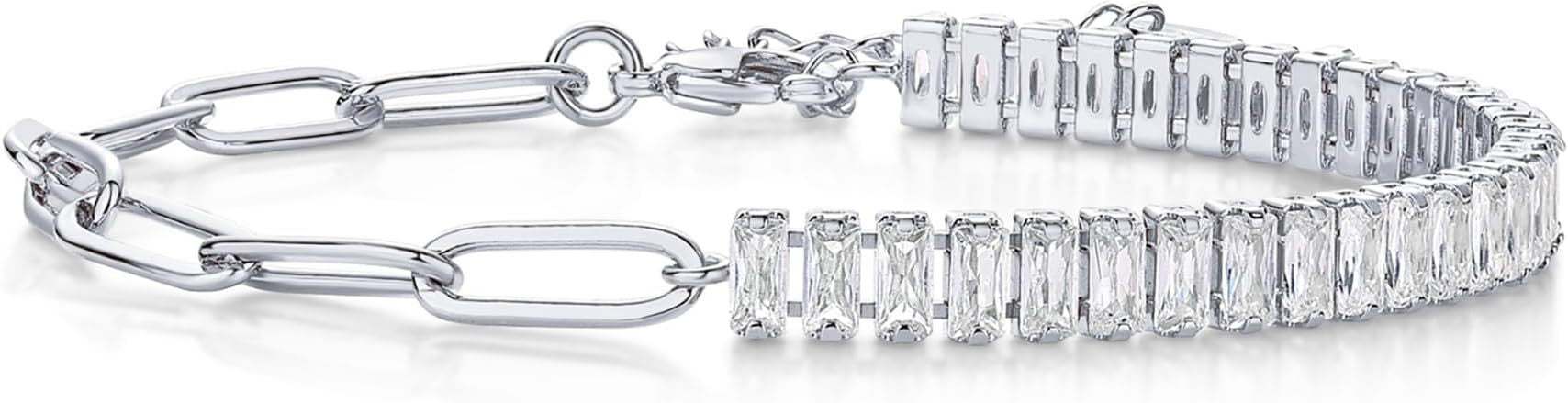 Damen Glamouröses Armband mit funkelnden Zirkonia-Steinen Shop Nory