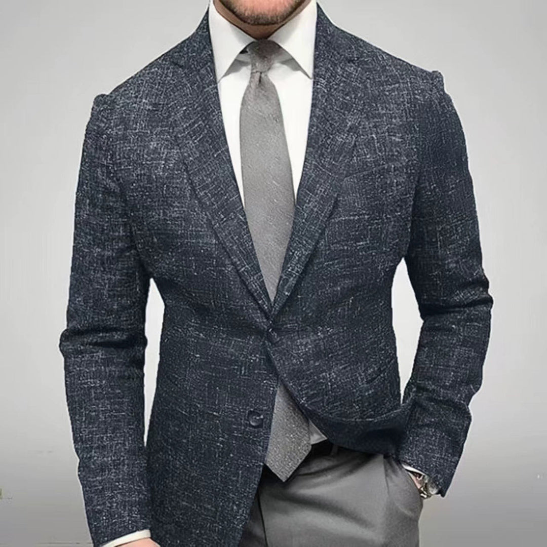 Herren modischer karierten Blazer mit hohem Tragekomfort und eleganten Details
