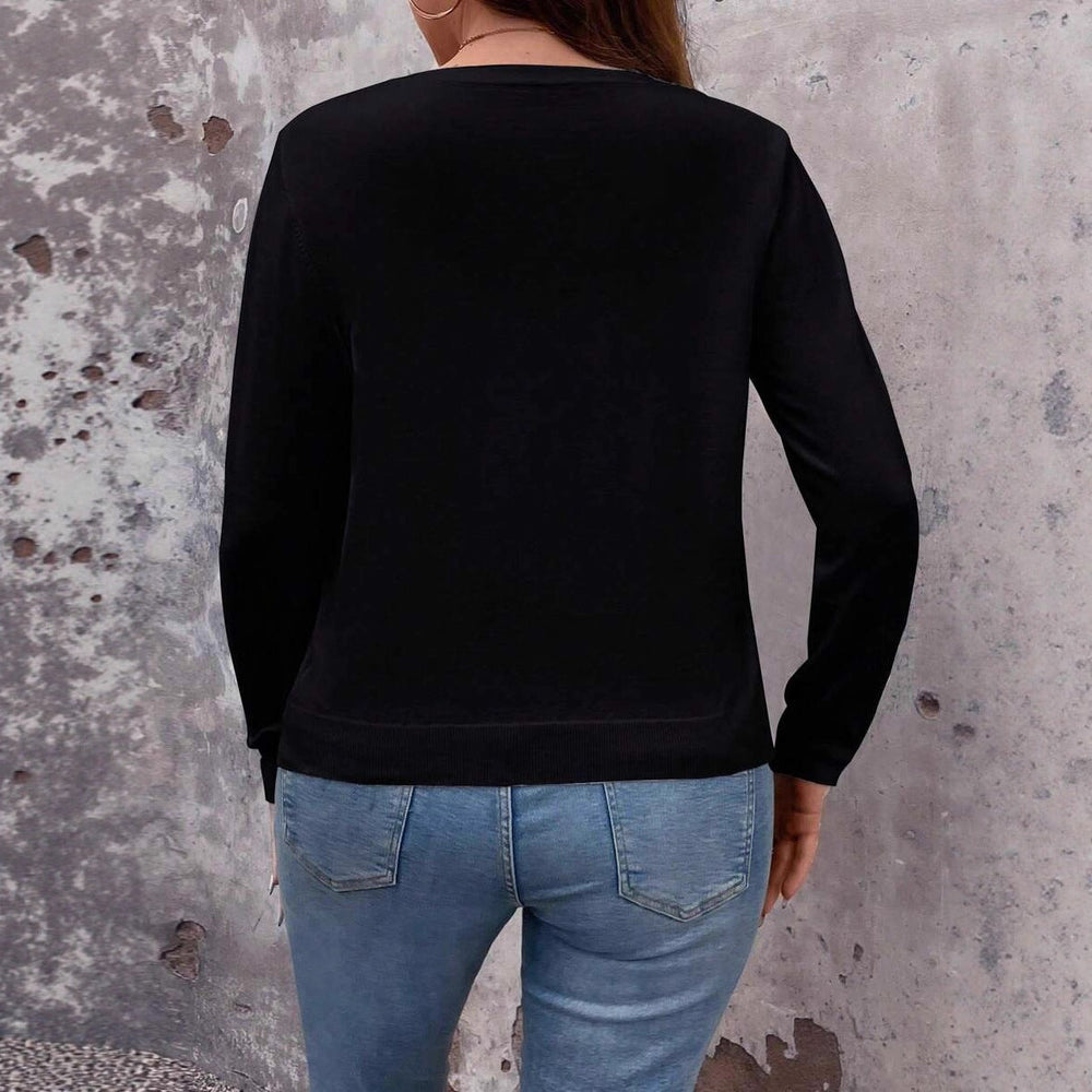 Damen Feine Strickjacke mit Knopfverschluss und eleganter Passform