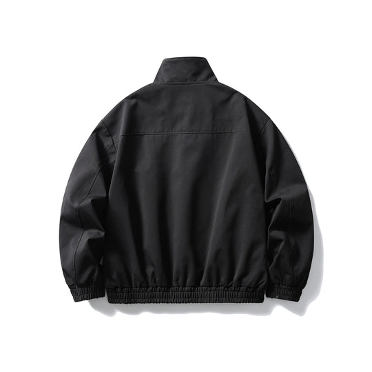 Unisex Kastig geschnittener Funktionsblouson mit hohem Funnelkragen und verdeckter Druckknopfleiste Shop Nory