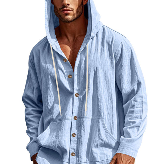 Herren lässige Sommerjacke mit Kapuze