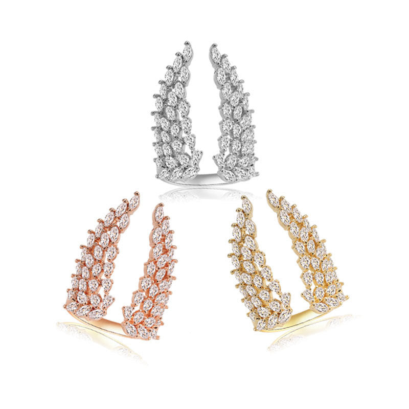 Damen Glamouröser Ring mit funkelnden Zirkonia-Steinen Shop Nory