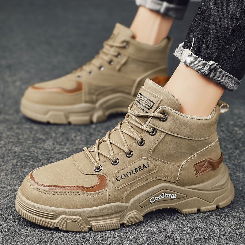 Damen robuste Schnürstiefel mit gepolsterter Innensohle