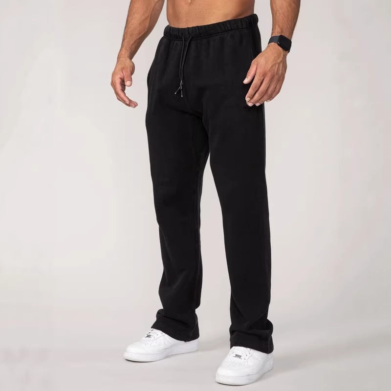 Herren nan Straight‑Leg Sweatpants aus French‑Terry mit elastischem Komfortbund und Kordelzug Shop Nory