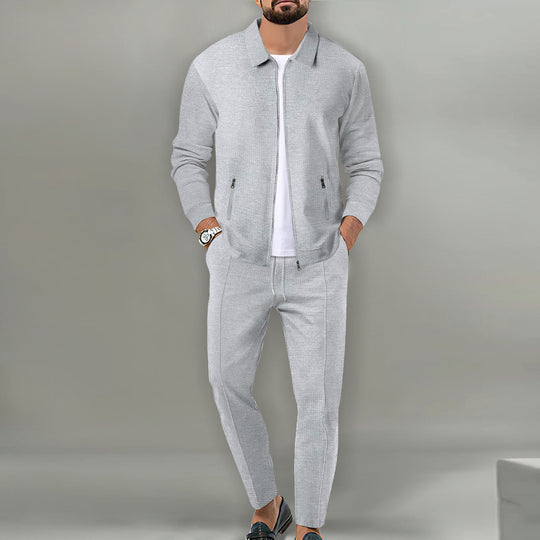 Herren sportliches Komplettset mit eleganter Oberjacke