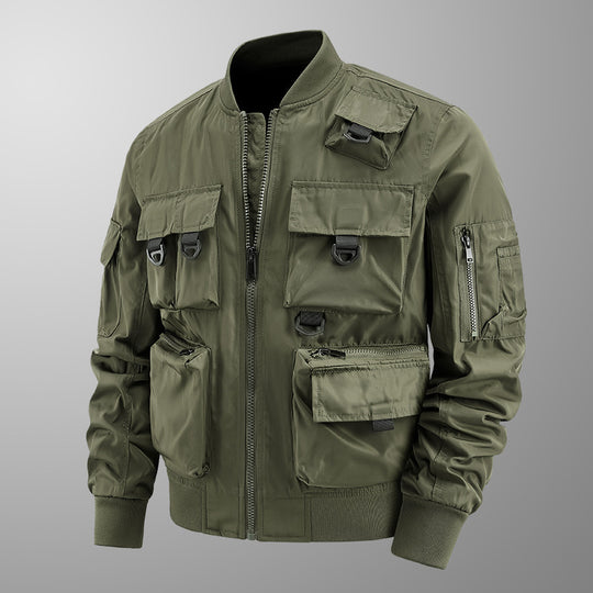 Herren taktische Multi-Pocket Bomberjacke mit Utility-Taschen Shop Nory