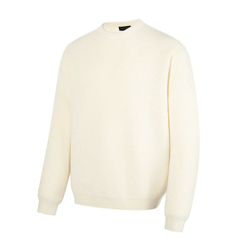 Herren Feinstrickpullover mit Rundhalsausschnitt und geripptem Strukturstrick Shop Nory