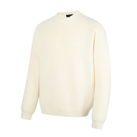 Herren Feinstrickpullover mit Rundhalsausschnitt und geripptem Strukturstrick Shop Nory