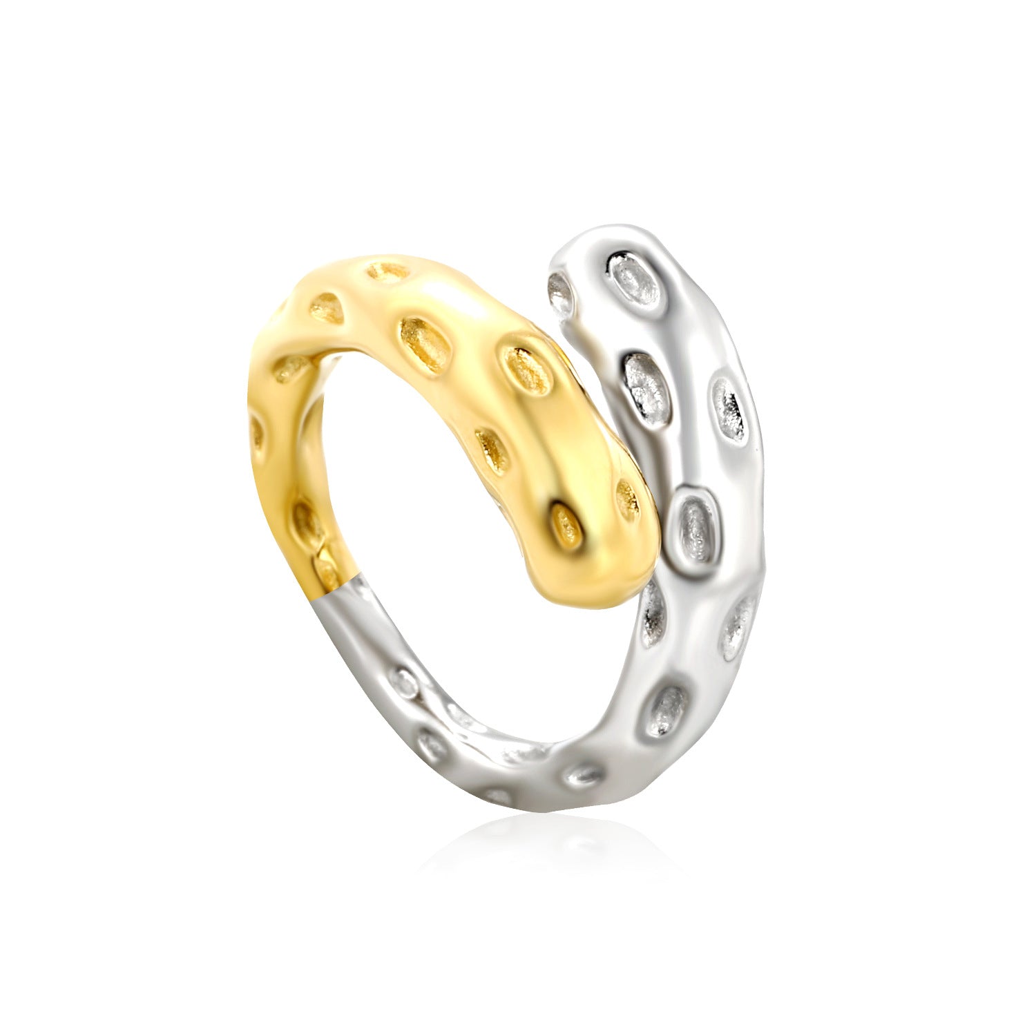Damen Ring mit doppeltem Design und einstellbarer Größe Shop Nory