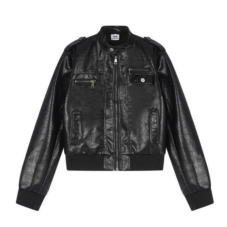 Herren Lederoptik-Bomberjacke Shop Nory