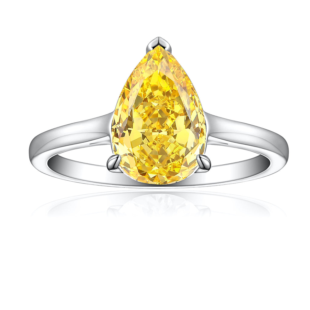 Damen extravagant gestalteter Ring mit tropfenförmigem Edelstein Shop Nory