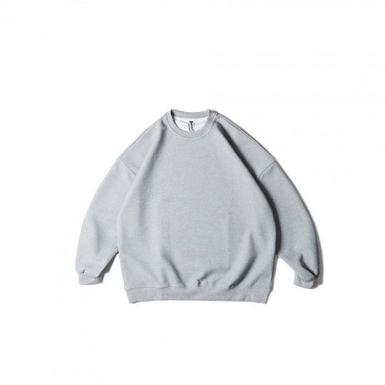 Unisex Weitgeschnittenes Sweatshirt mit Waffelstruktur, Rundhals und gerippten Bündchen Shop Nory