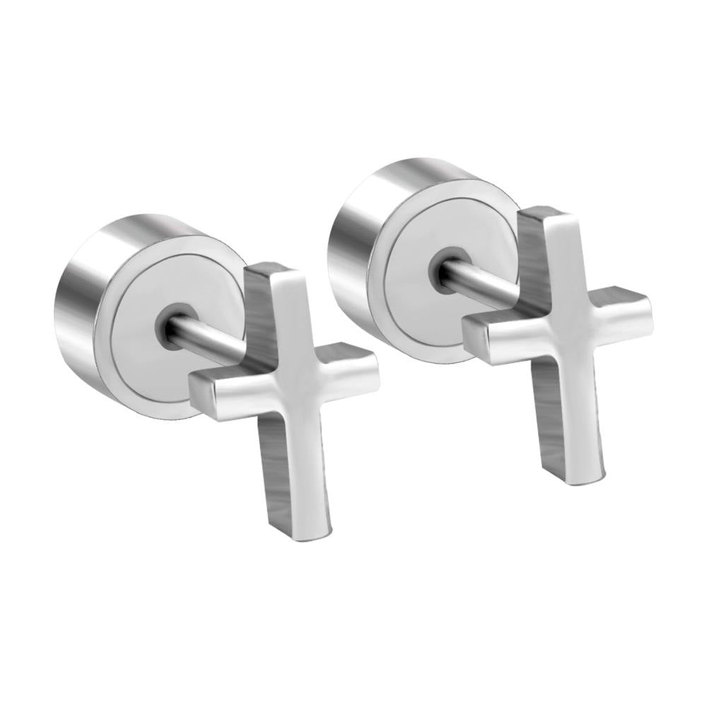 Damen Ohrstecker im Kreuzdesign aus hochwertigem Edelstahl Shop Nory