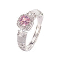 Damen Zierlicher Ring mit funkelndem rosa Stein und elegantem Design Shop Nory
