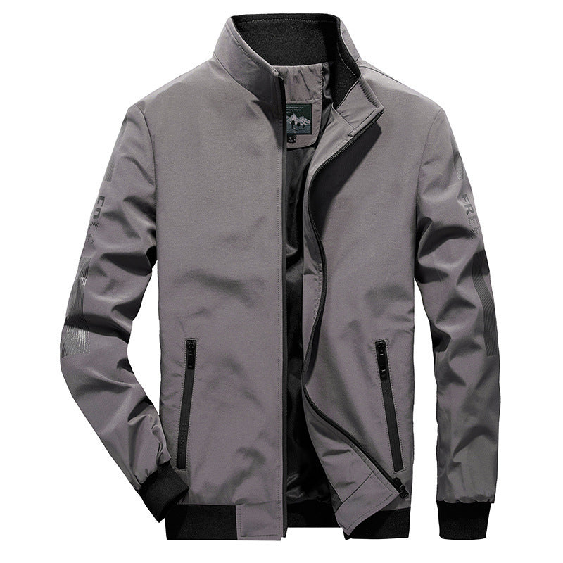 Herren Leichter Softshell-Bomber mit reflektierenden Ärmeldetails und hohem Stehkragen Shop Nory