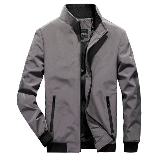 Herren Leichter Softshell-Bomber mit reflektierenden Ärmeldetails und hohem Stehkragen Shop Nory