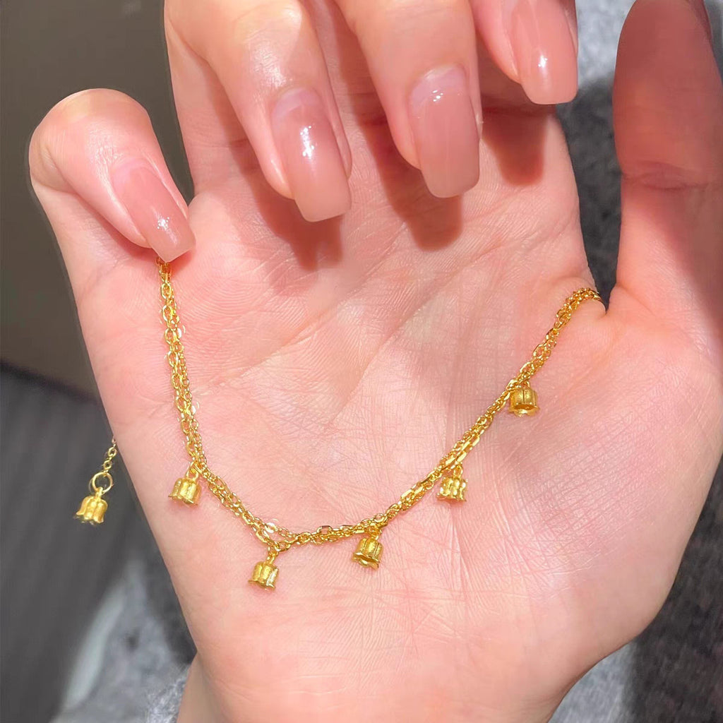 Damen Dainty Glocken Charm Fußkettchen Shop Nory