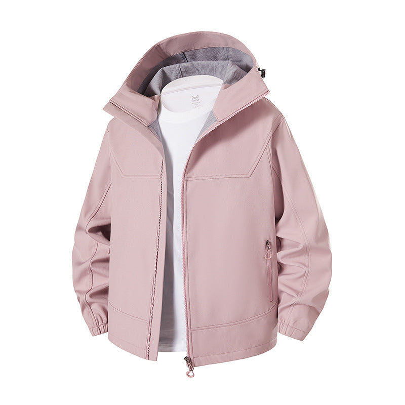 Damen Modische Übergangsjacke mit hohem Kragen und funktionalen Reißverschlusstaschen