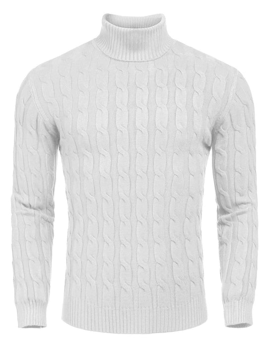 Herren Feinstrickpullover mit hohem Kragen