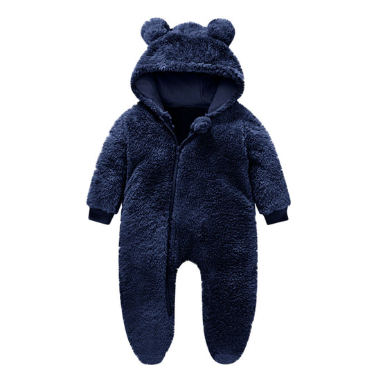 Kleinkind Fleece Overall mit Bärenohren