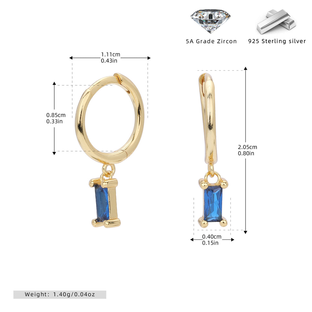 Damen Ohrhänger mit verführerischem Zirkonanhänger aus hochwertigem 925 Sterling Silber Shop Nory