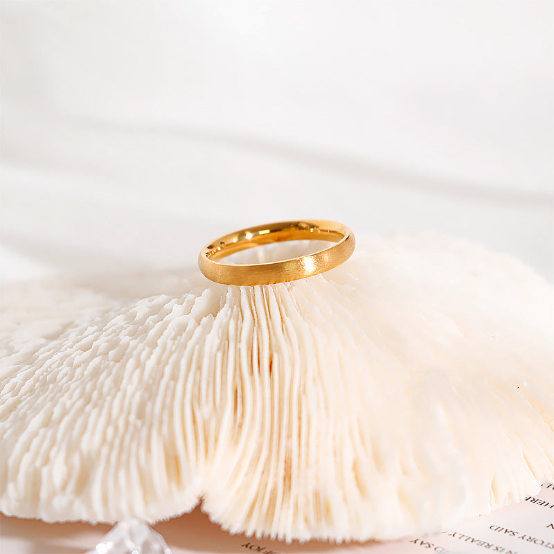 Damen filigraner Ring mit glänzendem Finish Shop Nory